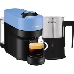 Magimix Nespresso Vertuo Pop Pacific Blue melkopschuimer - Koffiezetapparaat