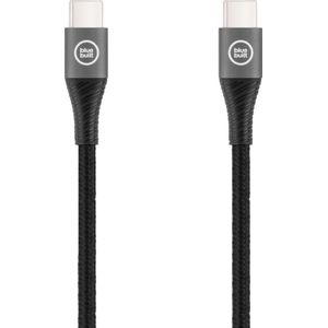 BlueBuilt Usb C naar Usb C Kabel 3m Nylon Zwart