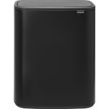 Brabantia Bo Touch Bin Prullenbak Afvalscheiding - 2 x 30 liter - Matt Black