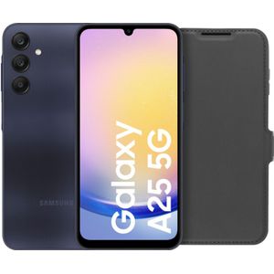 Samsung Galaxy A25 128GB Zwart 5G + BlueBuilt Book Case Zwart