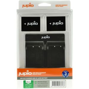 Jupio Kit: 2x Battery NP-W126S + USB Dual Charger