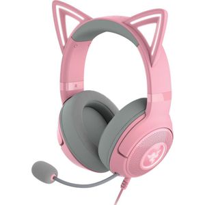 Razer Kraken Kitty V2 Bedrade PC Gaming headset Roze