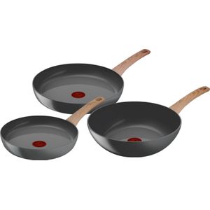 Tefal Renew Keramische koekenpannenset 24 + 28 cm + Wokpan 28 cm