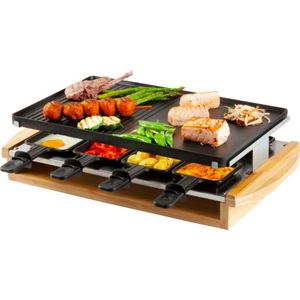 Domo DO9246G - Gourmetset Bamboo - 8 pannen + 4XL diepe pannen - Zwart