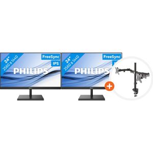 2x Philips 245E1S + NewStar FPMA-D550DBLACK