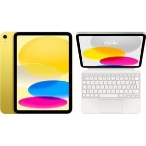Apple iPad (2022) 10.9 inch 256GB Wifi Geel + Magic Keyboard Folio AZERTY
