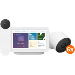 Google Nest Cam 6-pack + Nest Deurbel + Nest Hub 2