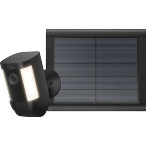 Ring Spotlight Cam Pro - Battery - Zwart + usb-C zonnepaneel