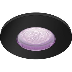 Philips Hue Xamento badkamer inbouwspot - wit en gekleurd licht - zwart - rond