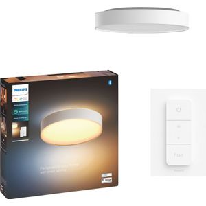 Philips Hue Devere M White Ambiance badkamerplafondlamp Wit + dimmer