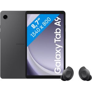 Samsung Galaxy Tab A9 8,7 inch 128GB Wifi Grijs + Buds FE Zwart