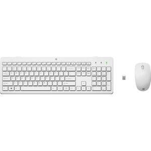 HP 230 Wireless Mouse and Keyboard Combo (White) BEL