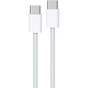 Apple Usb C naar Usb C Kabel 1m Nylon Wit Duo Pack