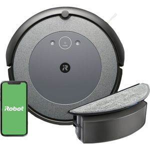 iRobot Roomba Combo i5 robotstofzuiger Zakloos Zwart, Grijs