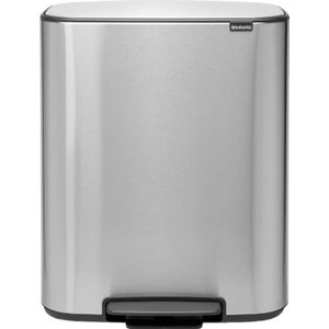 Brabantia Bo Pedal Bin 60 Liter Rvs Fingerprint Proof