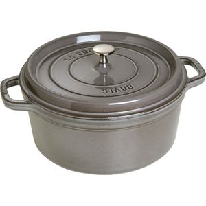 Staub Ronde Stoof-/Braadpan 28 cm Grafietgrijs