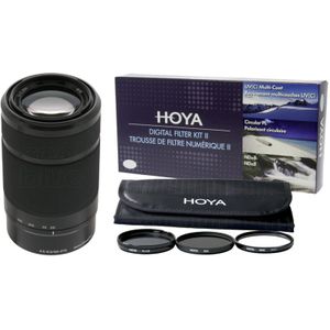 Sony E 55-210mm f/4.5-6.3 OSS Zwart + Hoya Digital Filter In