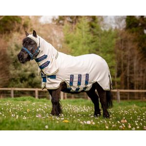 Amigo Petite Ripstop Hoody (0g Light) - Chalk/Navy & Rose (4'0 - 80 cm)