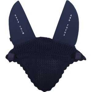 QHP Ohrenkappe - "Keep calm and focus"- Navy (Cob)