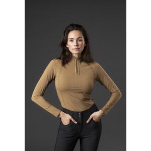 Catago Bree Langarmshirt mit halbem Reißverschluss Kangaroo (2XL)