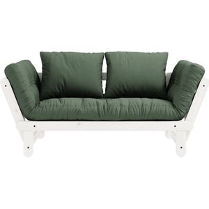 Beat (Schlaf-)Sofa weiß/olivgrün - 111105756