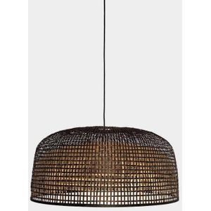 Hängelampe Doppio Grid dunkler Bambus ø80cm
