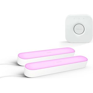 Philips Bundel: 2x Play Lightbars Wit + Hue Bridge