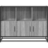 vidaXL - Dressoirx35x76 - cm - bewerkt - hout - grijs - sonoma - eikenkleurig