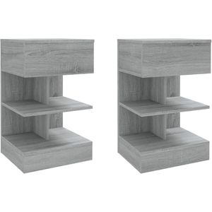 vidaXL-Nachtkastjes-2-st-40x35x65-cm-bewerkt-hout-grijs-sonoma-eiken