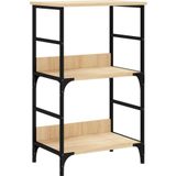 vidaXL Boekenrek 50x33x82 cm bewerkt hout sonoma eikenkleurig