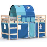 vidaXL-Kinderhoogslaper-met-tunnel-90x200-cm-massief-grenenhout-blauw