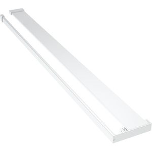 vidaXL Wandschap voor inloopdouchewand 115 cm aluminium chroomkleurig