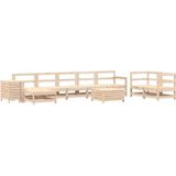 vidaXL 10-delige Loungeset massief grenenhout