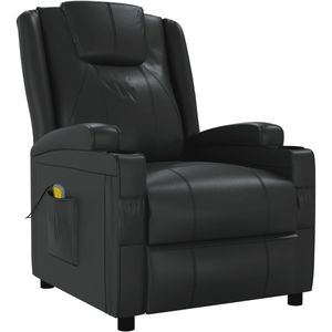 vidaXL Massagestoel kunstleer zwart