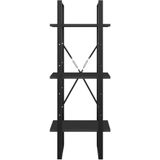 vidaXL Boekenkast met 3 schappen 40x30x105 cm bewerkt hout grijs