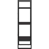 vidaXL Boekenkast met 3 schappen 40x30x105 cm bewerkt hout grijs