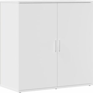 vidaXL Dressoir 79x38x80 cm bewerkt hout wit