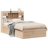 vidaXL Bedframe zonder matras massief grenenhout 120x190 cm