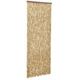 vidaXL-Vliegengordijn-56x200-cm-chenille-beige-en-bruin