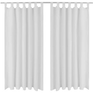 VidaXL-Micro-Satijnen-Gordijnen-met-Ringen-140-x-175-cm-2-stuks-(Creme)