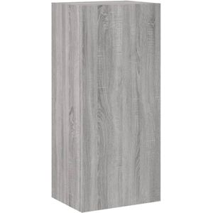 vidaXL Tv-wandmeubel 40,5x30x90 cm bewerkt hout grijs sonoma