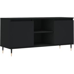 vidaXL-Tv-meubel-104x35x50-cm-bewerkt-hout-zwart