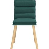 vidaXL - Eetkamerstoelen - 2 - st - stof - donkergroen