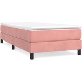 VidaXL Boxspringframe Fluweel Roze 90x200 cm - Luxe en Comfort