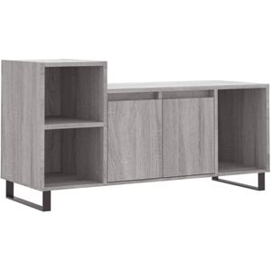 vidaXL Tv-meubel 100x35x55 cm bewerkt hout grijs sonoma eikenkleurig