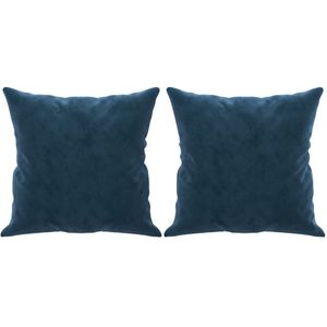 vidaXL-Sierkussens-2-st-40x40-cm-fluweel-blauw