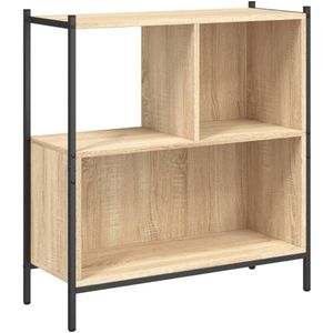 vidaXL Boekenkast 72x28x77,5 cm bewerkt hout sonoma eikenkleurig