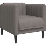 vidaXL Fauteuil stof taupe