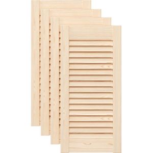 vidaXL - Draaideuren - louvredesign - 1-paarx100 - cm - wit