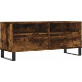 VidaXL Tv-meubel 100x34,5x44,5 cm - Bewerkt Hout - Gerookt Eikenkleurig